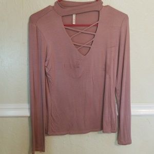 Long Sleeve with cut out in front